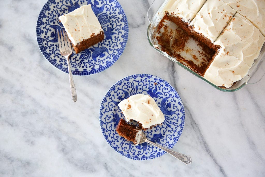 This American Gingerbread Cake is light, fluffy and moist with the perfect amount of spice! 